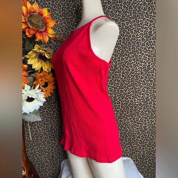 🌻5/$25🌻AMBIANCE Red High Neck Racer Back PLUS SIZE Tank Top NWOT | 2XL | - Picture 4 of 6